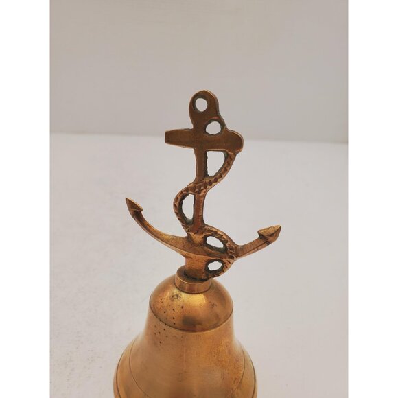 Vintage Brass Hand Bell - Handheld Solid Brass Bell with Charming Tone -… - Picture 3 of 7